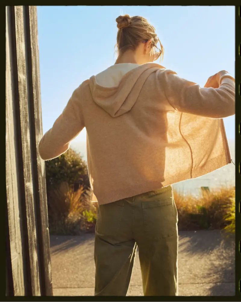 Cashmere Full Zip Hooded Sweater | johnnie-O · johnnie-O